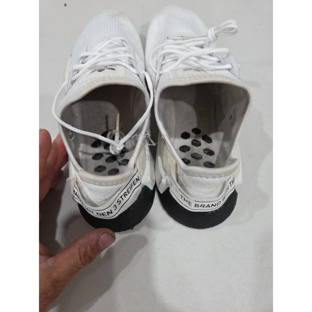 adidas NMD R1 V2 OVERBRANDED 2020 White Black H02537 Men's Sz 9.5